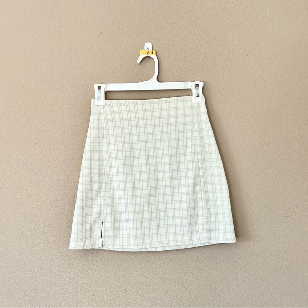 Brandy Melville Checkered Mini Skirt